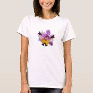 Camiseta con orquídea púrpura