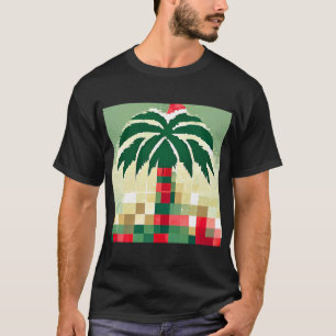 Camiseta con palmera 2022 para navidades