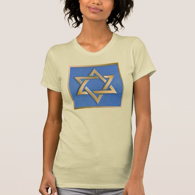 Camiseta con panel de arte de la estrella de David (Anverso)