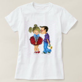 Camiseta con pareja romántica - Amor - Beso