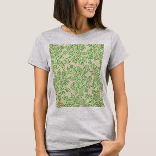 Camiseta con patrón de hoja inspirado en la natura