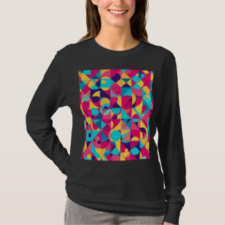 Camiseta con patrón vintage de los 80 y 90 colorid