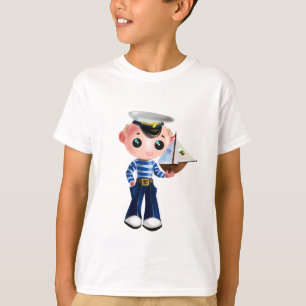 Camiseta con pequeño marinero - Pintura