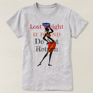 Camiseta con peso perdido
