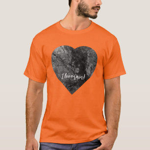 Camiseta con plantilla de recorte de imagen de cor