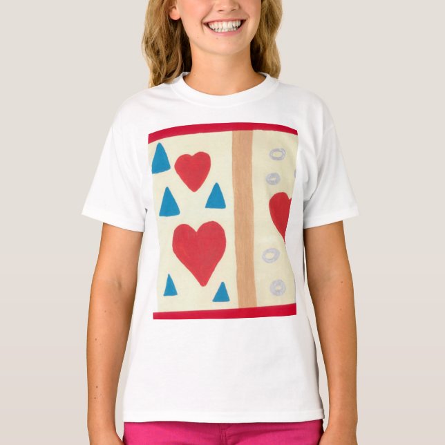 Camiseta con pliegues para niña (Anverso)