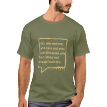 Camiseta con poema de pensamiento que dice 'No ere