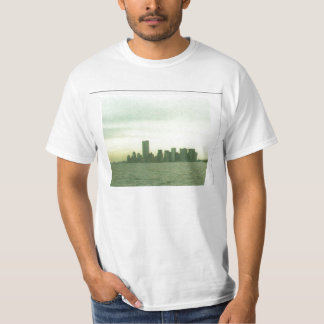 Camiseta con pre 9/11/01 horizonte de Nueva York