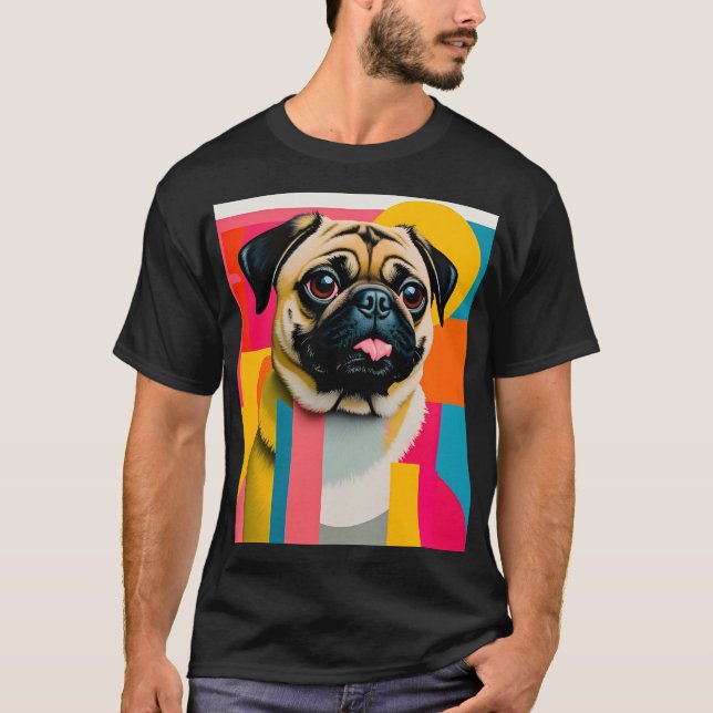Camiseta con pug (Anverso)