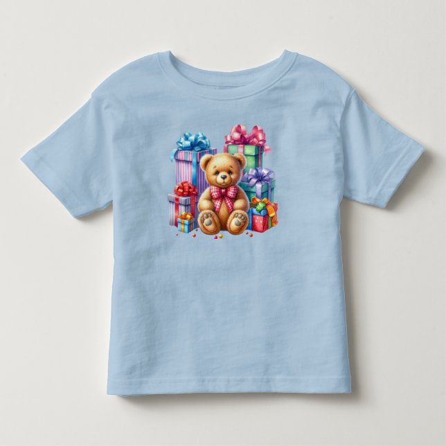 Camiseta con punto de jersey para niños pequeños (Anverso)