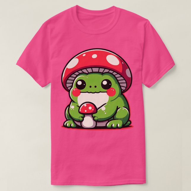 Camiseta Con rana Gorra hongo (Diseño del anverso)