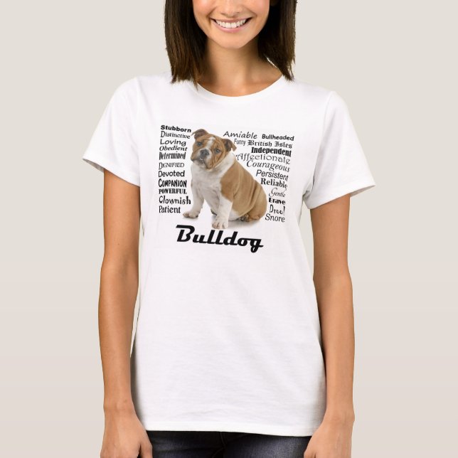 Camiseta con rasgos de bulldog (Anverso)