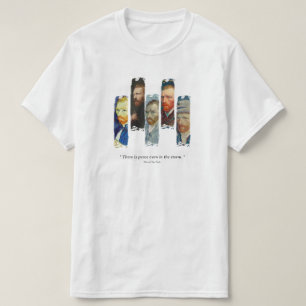 Camiseta con retrato y cita de Vincent Van Gogh