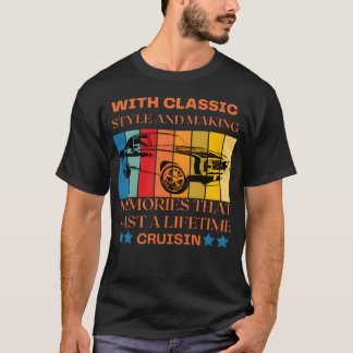 Camiseta con retro de coche clásico