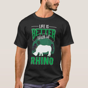 Camiseta con rinocerontes rinocerontes
