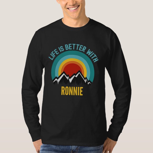 Camiseta Con Ronnie saliendo con Ronnie (Anverso)