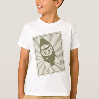 Camiseta con sello de martillo espacial vintage