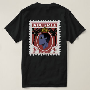 camiseta con sello vintage de Nigeria