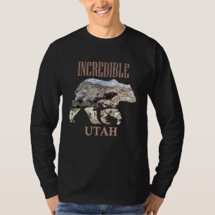 Camiseta Con Silhouette Increíble Utah Escalante Wilderne