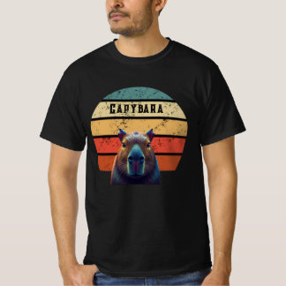 Camiseta con Silueta Retro Vintage de Carpincho al