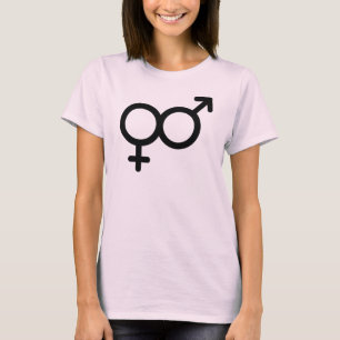 Camiseta con símbolo de bandera genderfluid