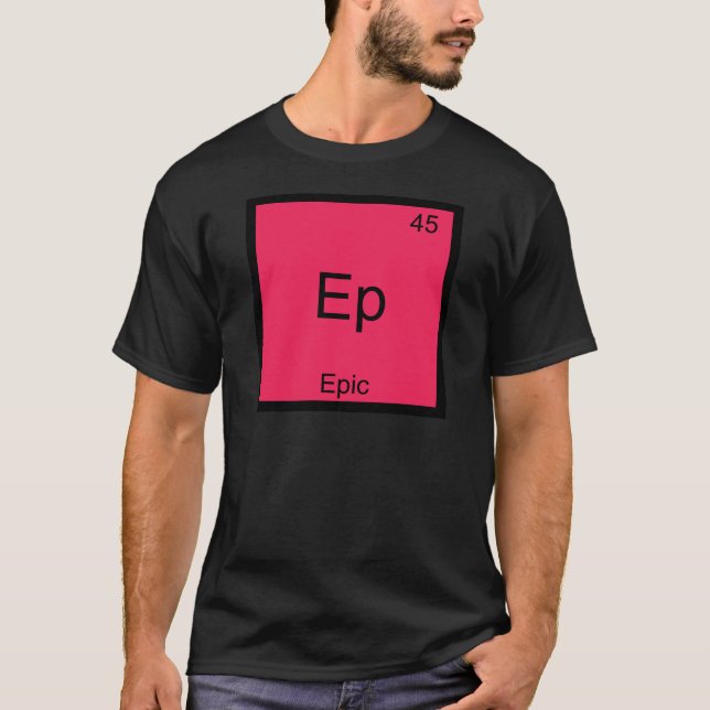 Camiseta con símbolo de elemento de química divert (Anverso)