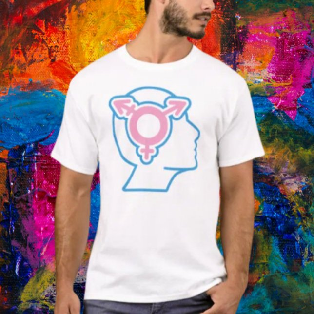Camiseta con símbolo de orgullo trans (Subido por el creador)