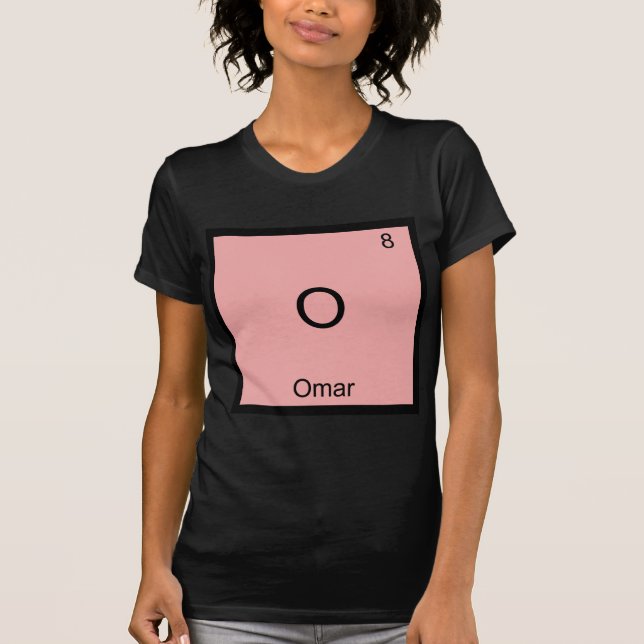 Camiseta con símbolo del elemento de química diver (Anverso)