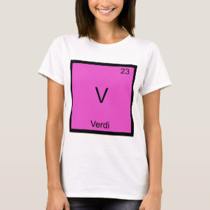 Camiseta con símbolo del elemento de química diver