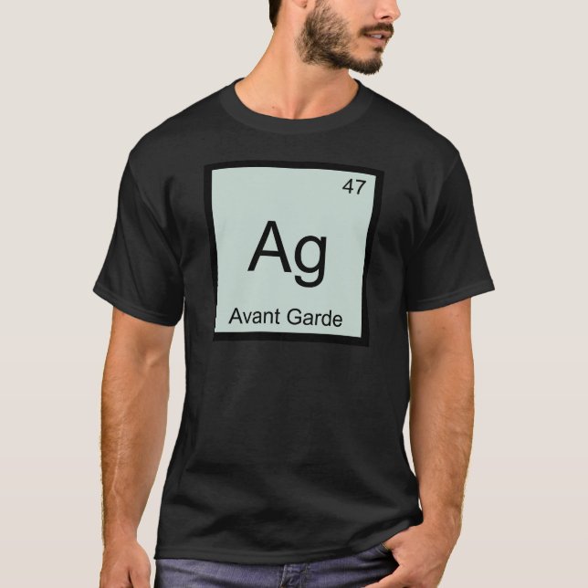Camiseta con símbolo del elemento químico Ag - Ava (Anverso)
