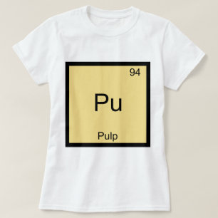 Camiseta con símbolo del elemento químico divertid