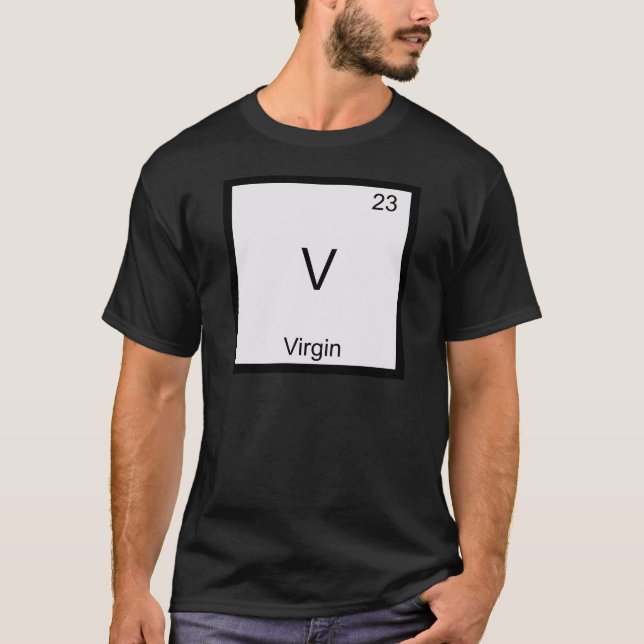 Camiseta con símbolo del elemento químico divertid (Anverso)
