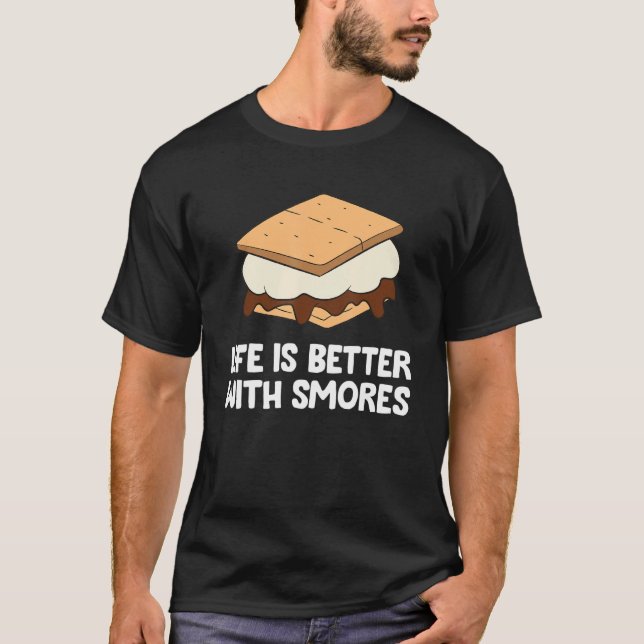 Camiseta Con Smores Campfire Bonfire Camping Smores (Anverso)