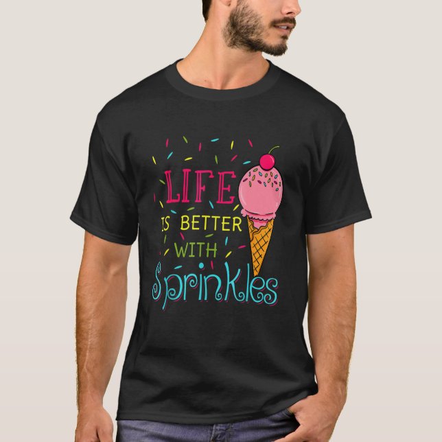 Camiseta Con Sprinkles Sweet Ice Cream Family (Anverso)