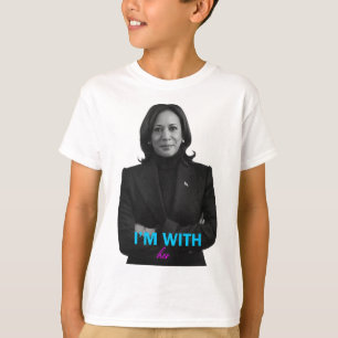 Camiseta Con su voto de Kamala para el presidente Kamala-ha