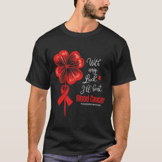 Camiseta Con Suerte Venceré la Conciencia del Cáncer de San