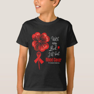 Camiseta Con Suerte Venceré la Conciencia del Cáncer de San