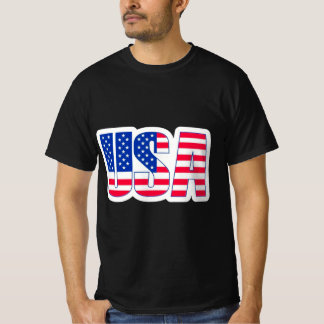 Camiseta con tema de bandera de Estados Unidos neg