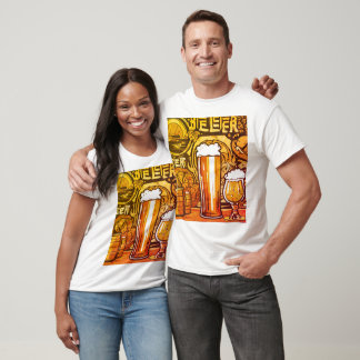 camiseta con tema de cerveza