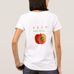 Camiseta con Texto Atractivo y Manzana del Paraíso