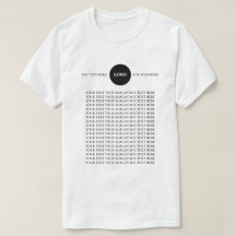 Camiseta con texto de logotipo personalizado