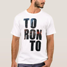 Camiseta con texto de Toronto