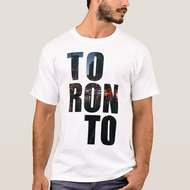 Camiseta con texto de Toronto (Anverso)