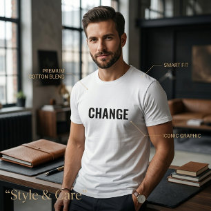 Camiseta con texto personalizable para hombres