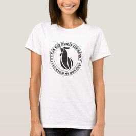 Camiseta con texto rodeado de pollo lindo