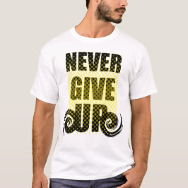 Camiseta con tipografía motivacional negrita 'Nunc