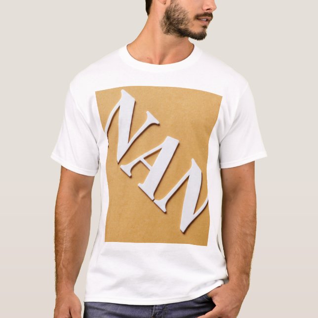 Camiseta con tipografía neón de NAN Tamil (Anverso)
