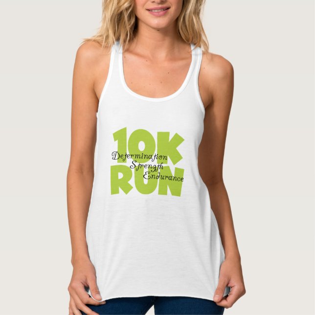 Camiseta Con Tirantes 10 Run Spring Green (Anverso)