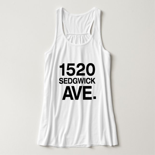CAMISETA CON TIRANTES 1520 SEDGWICK AVE. (Diseño del anverso)