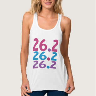 Camiseta Con Tirantes 26.2 maratonistas mujeres corredoras tema